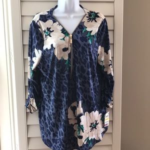 JM Collection 3/4 sleeve M, Colton Corsage print